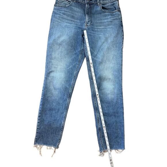 Everlane The Curvy Cheeky Straight Jean Classic Blue Raw Hem High rise sz 29 - Picture 8 of 12